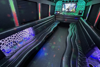 Grand Prairie Limo Bus Interior